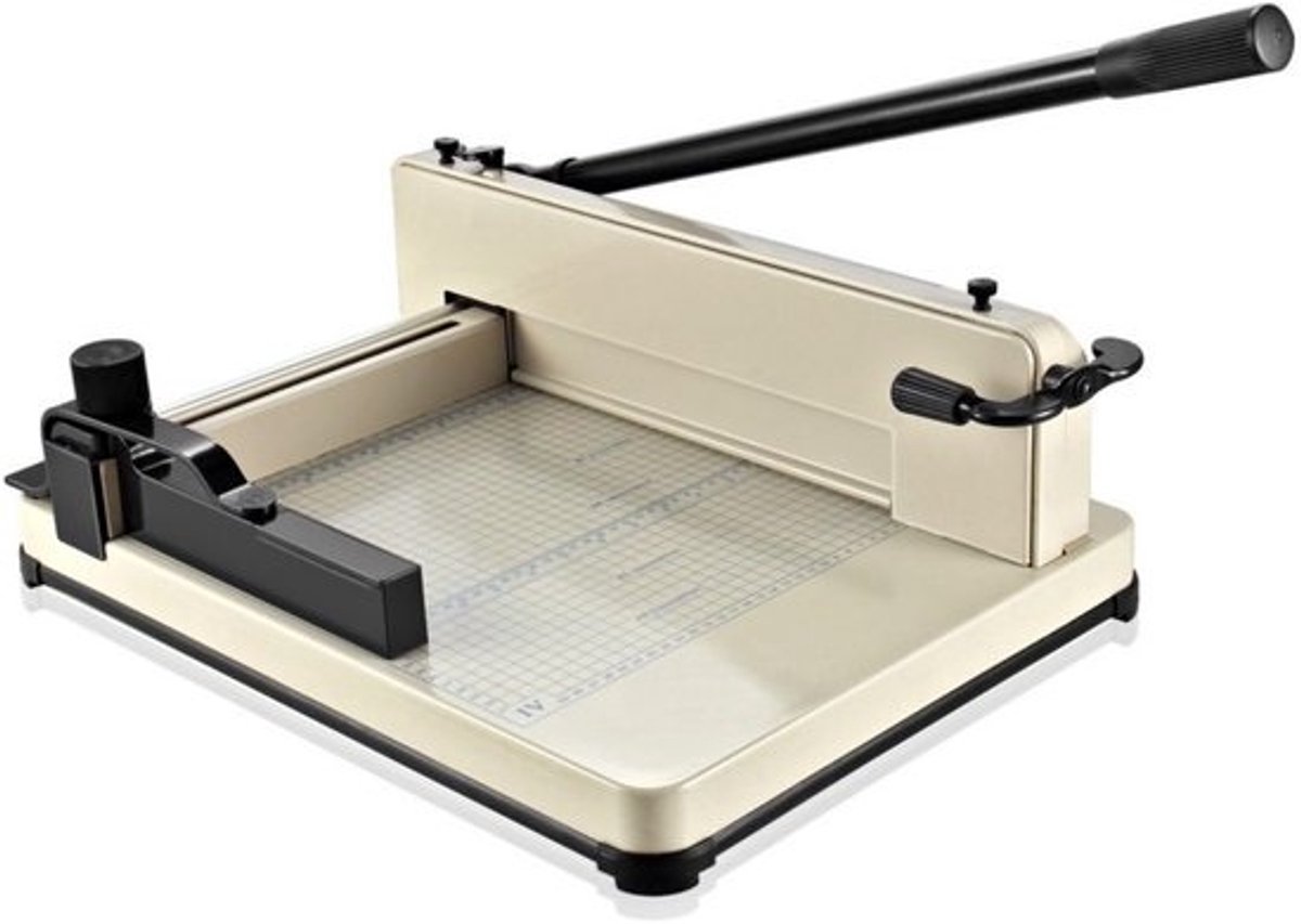 Professionele 12 inch Guillotine Papiersnijder voor A4 Papier – Heavy Duty Snijmachine met Hoge Capaciteit en Veiligheidsfuncties voor Kantoor en Drukkerij