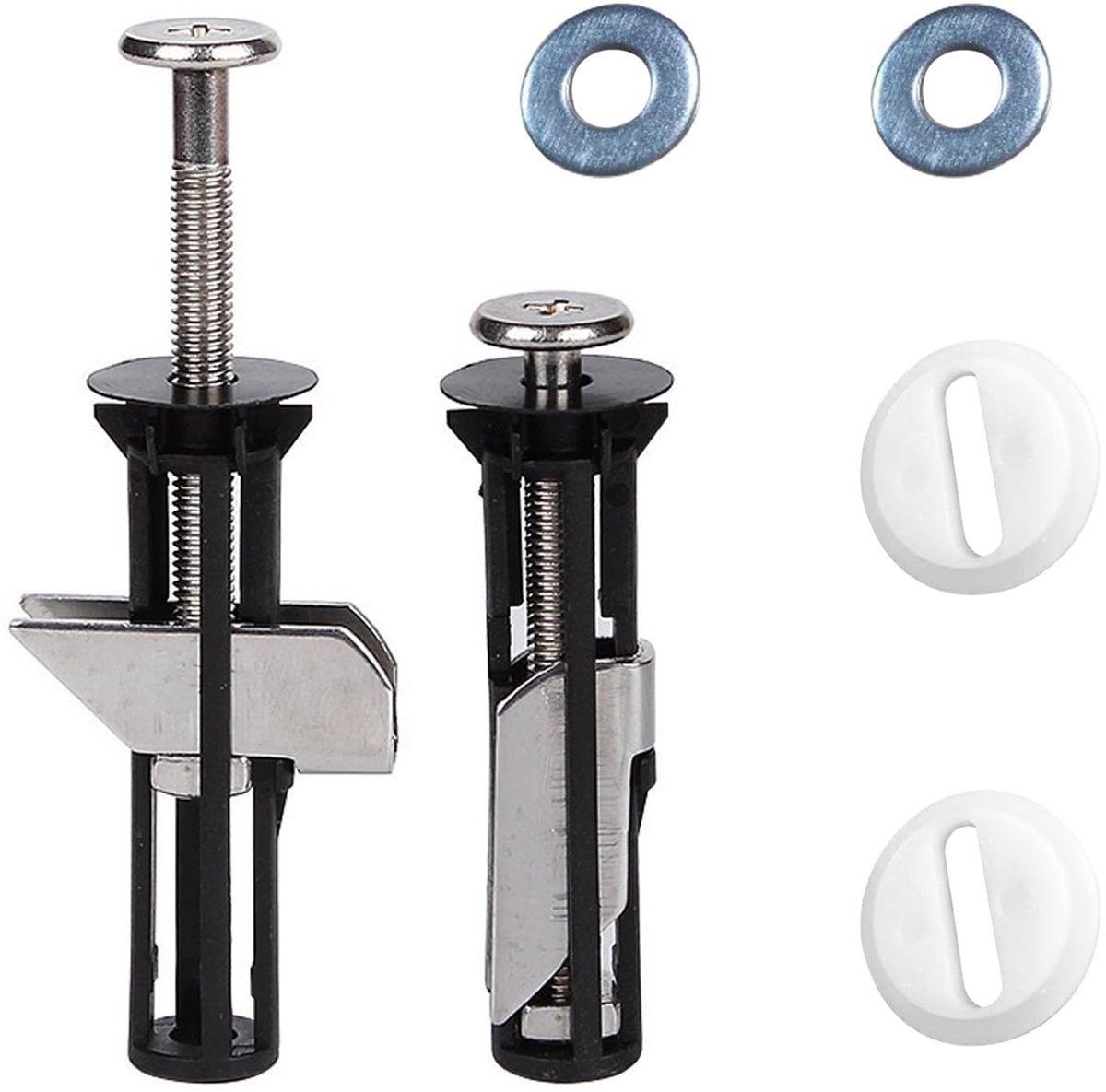 Toiletbril Accessoires - Universele Bevestigingen en Schroeven voor Toiletbril - RVS Moeren voor Onderhoud en Installatie