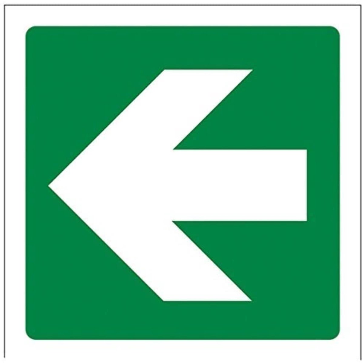 Stevige Pijl Brandafsluiter - 100mm x 100mm - Zelfklevende Vinyl