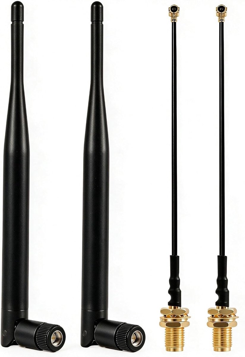 Lora 868 MHz antenne 5 dBi - IPEX-SMA-kabel 17 cm - hoge gevoeligheid - ideaal voor Meshtastic en IoT-apparaten - ShopVlot