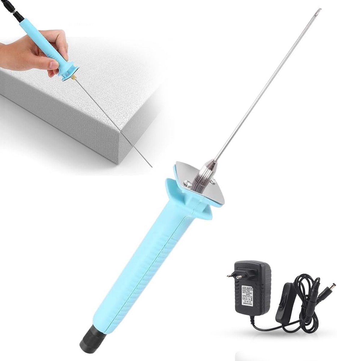 Elektrische schuimsnijder 15 cm - 18 W polystyreen snijder - snel opwarmend - perfecte snedes zonder resten - ShopVlot