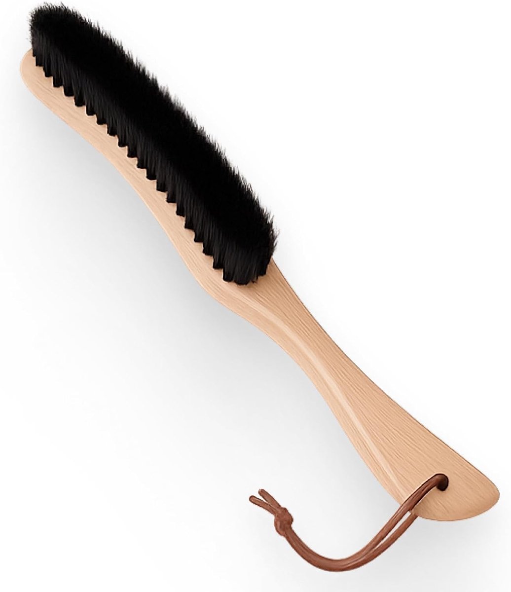 Kledingborstel 26 cm - Varkensharen - Voor delicate stoffen - Verwijdert pluis en dierenharen - ShopVlot
