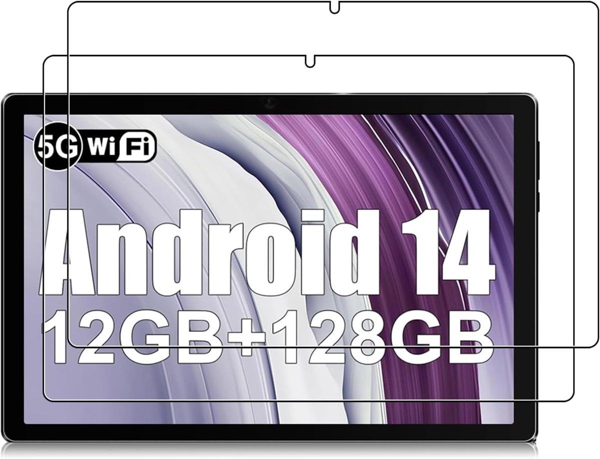 2 stuks schermbescherming voor Xgody tablet 10 inch tablet, gehard glas film beschermer, luchtbelvrij, HD helder, ultra bestendig, krasbescherming