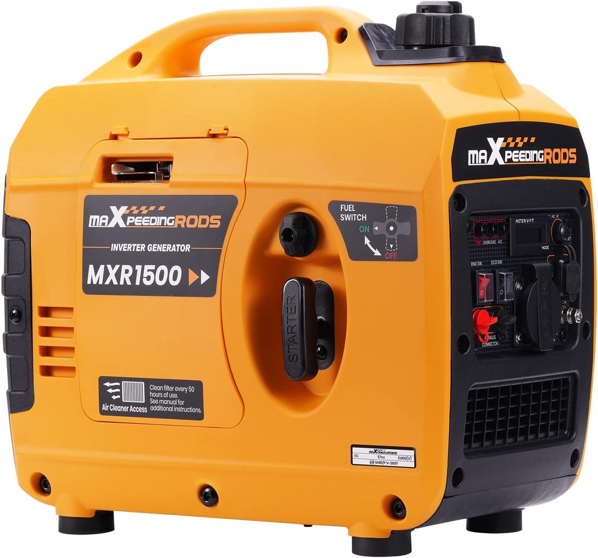 1200 W Portable Inverter Generator - 40L x 42W x 24H cm | Industrohome