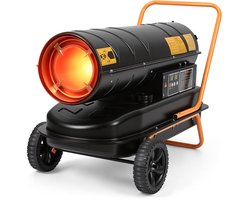30 KW Dieselkanon - Heteluchtkanon - Diesel Warmtekanon - Kachel- Verwarmingskanon Dieselverwarmer Diesel-Heteluchtgenerator 220 V - 38 Liter Tank