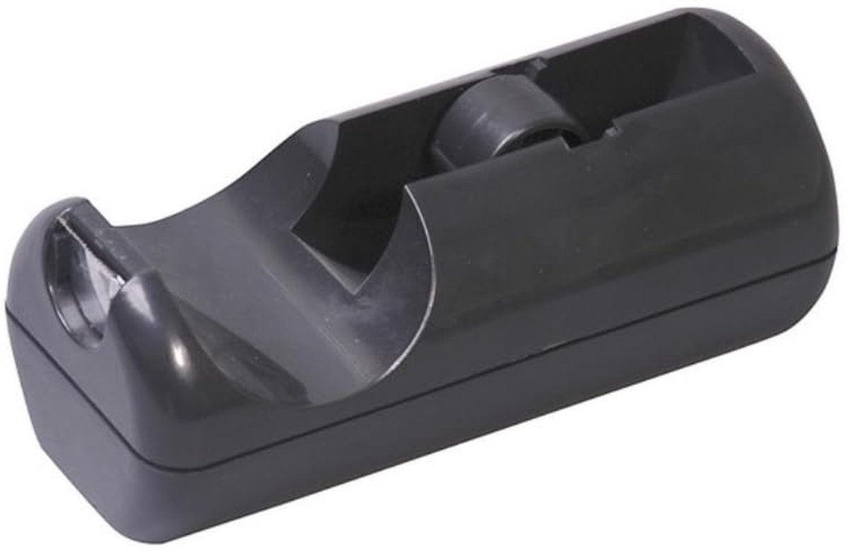 Plakbanddispenser zwart - voor 33 m x 19 mm rollen - stabiele uitvoering - ideaal voor kantoor en thuis - ShopVlot