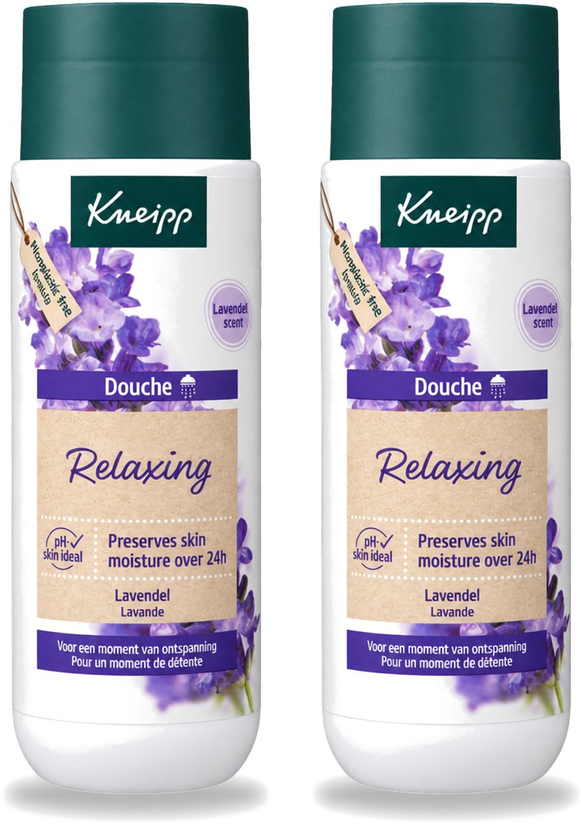 2 x Kneipp - Douchegel - Relaxing - Ontspannende Geur - 200 ml - Voordeelverpakking - 2 stuks