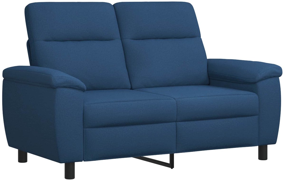 vidaXL Bank - Blauw - 158 - x - 90 - x - 95 - cm - Stof