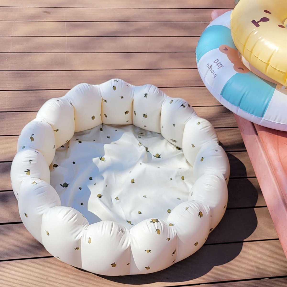 SnelShoppen - Opblaasbaar Peuterbad 90cm PVC - Schattig Zwembad voor Kinderen - Ideaal voor Buiten, Balkon en Zomerwaterfeest
