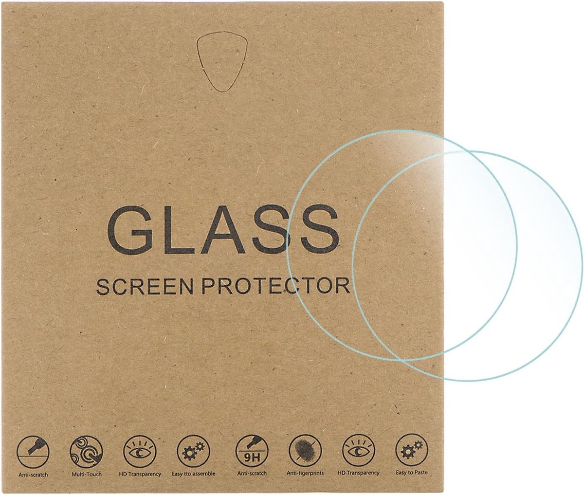 SnelShoppen - Pack van 5 Horlogeglas Beschermfilms 29 mm Violet Tempered Glass Anti-Reflectie 9H Hardheid 2.5D Krasbestendig Explosiebestendig voor Sm