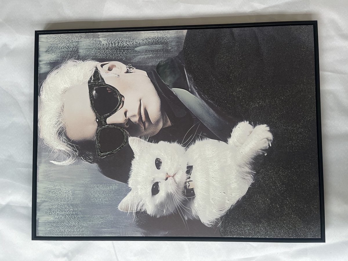 Schilderij karl lagerfeld 60x80cm