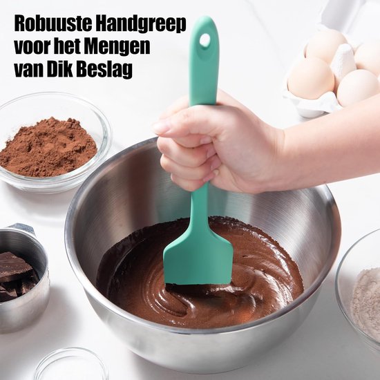 Grote siliconen bakspatel, hittebestendig 315℃, 28,9cm/cieelblauw — afbeelding 3