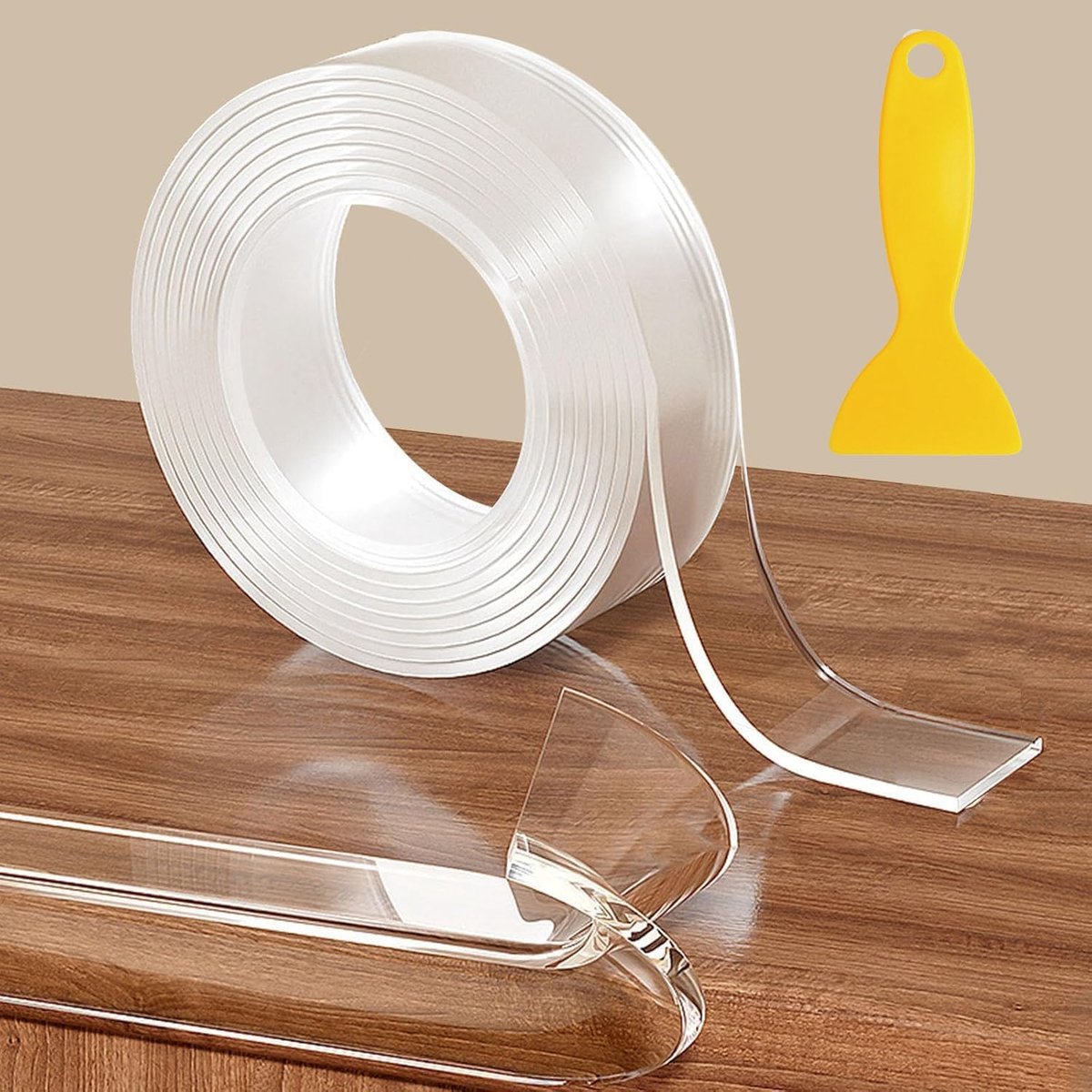 Zelfklevend, 5 m, 3 cm breed, 2 mm dik, voor baby's met extra sterke lijm, zelfklevend, zonder resten te verwijderen, van rubber, veilig voor hoeken.