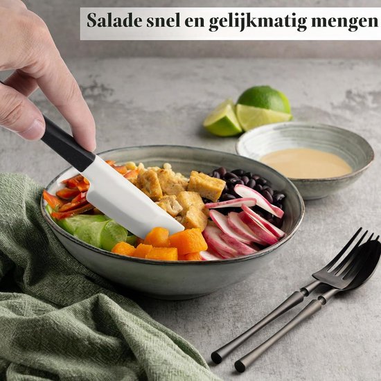 2 stuks houten handgreep bakspatel, 23 cm voedingskwaliteit rubber spatel kleine siliconen spatels voor bakken koken mixen (zwart) — afbeelding 3