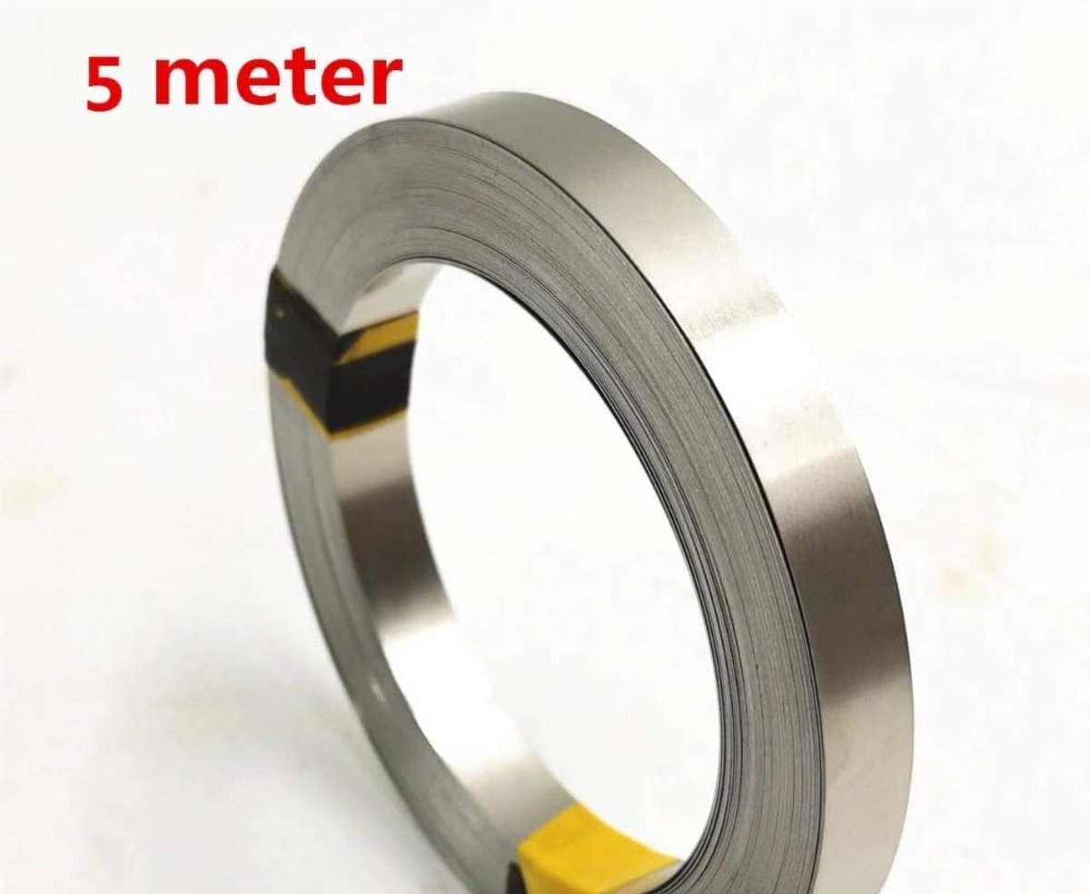 1 rol 5 meter 0,15 mm x 8 mm puur nikkelstrip 99,96% voor batterijpuntlassen-nikkelriem