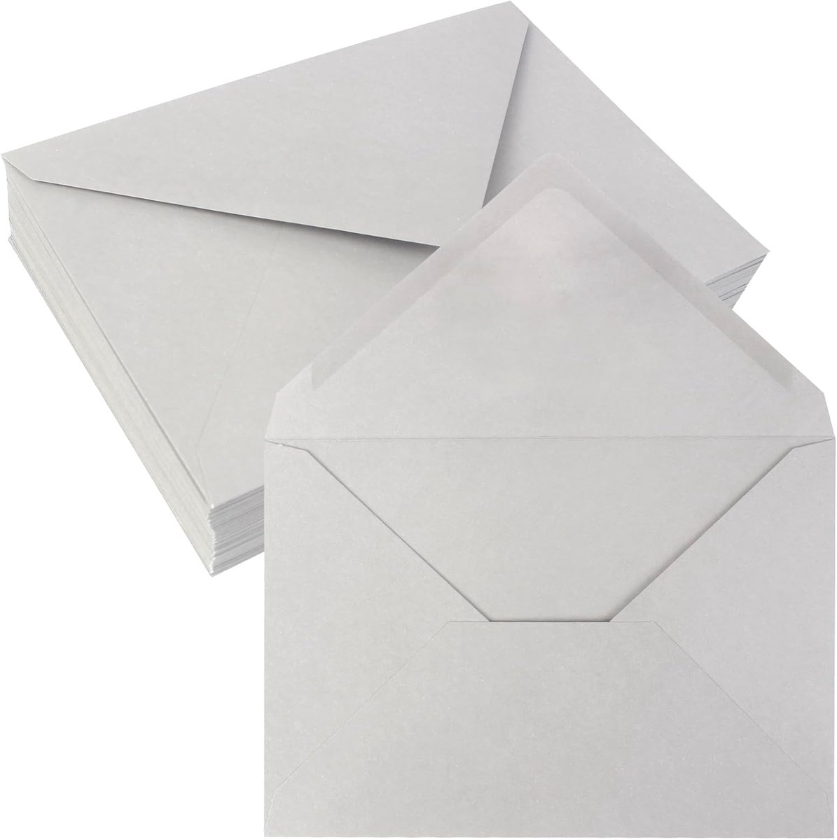 50 B6 Enveloppen Grijs, 137x193 mm, 150 g/m²