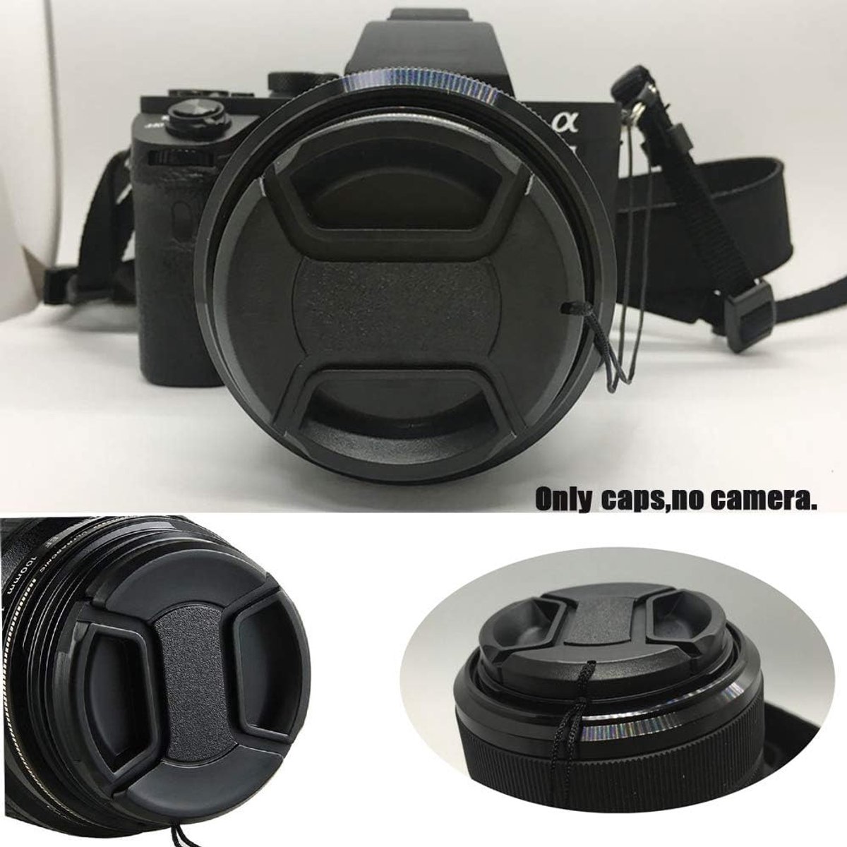 82mm Snap-On Lens Cap voor Sony FE 24-70mm f/2.8, FE 16-35mm f/2.8 voor Sony Alpha a7R IV, Center Pinch Cap voor Nikkor Z 24-70mm f/2.8 Lens voor Nikon Z9-2 Packs thumbnail 6