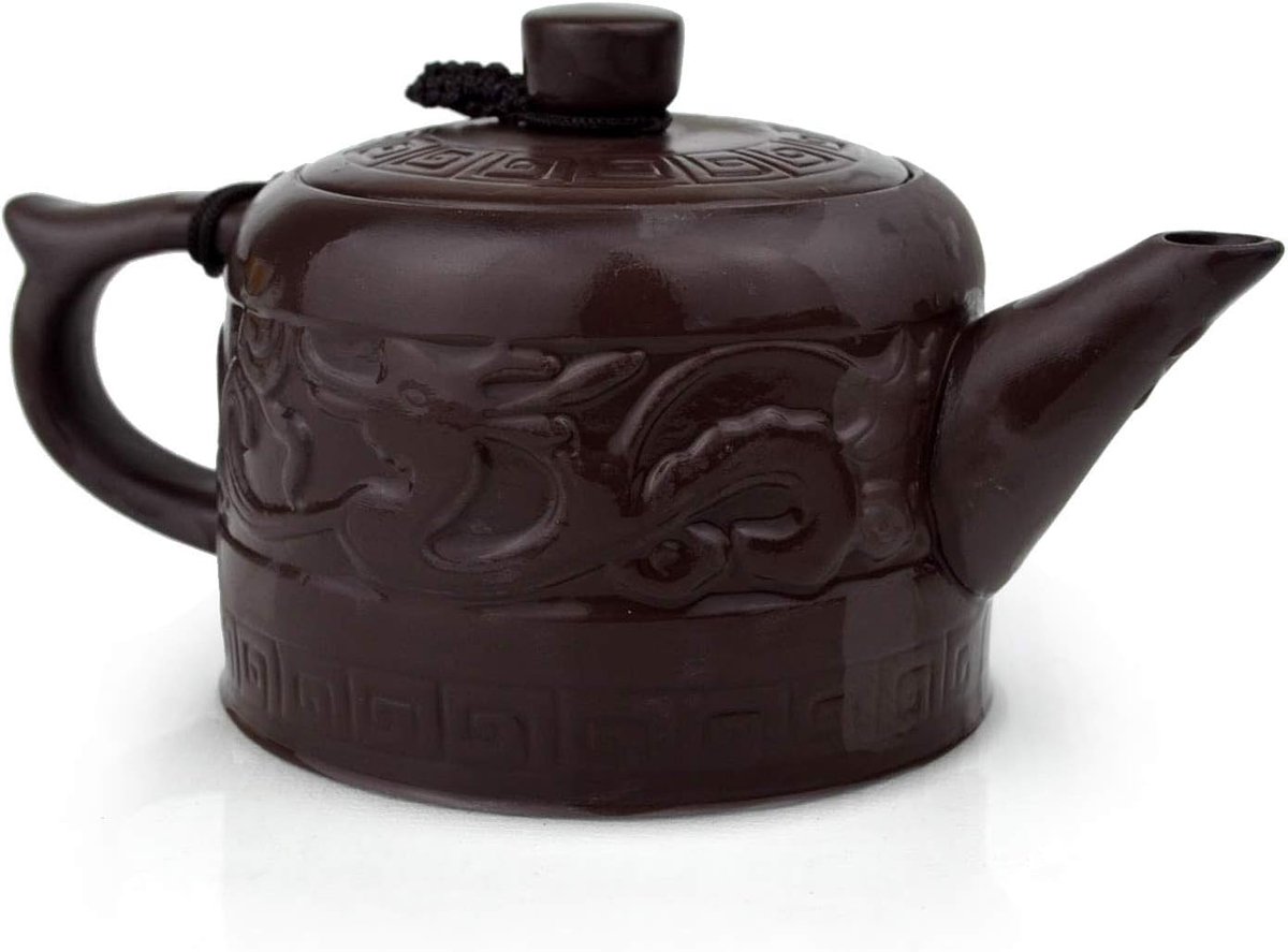 8oz Chinese Gongfu Thee Tool Zisha Klei Infusers voor Losse Thee Dragon Stijl