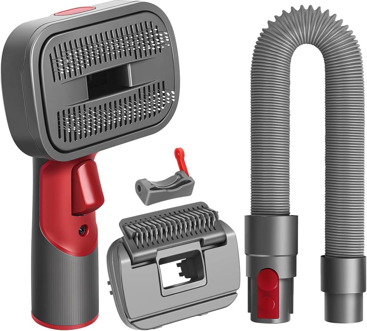 2-in-1 hondenhaarstofzuigerborstel, compatibel met Dyson Gen5, V15, V12, V11, V8, V7, ideaal voor het verwijderen van losse haren, huidschilfers, ondervacht en klitten