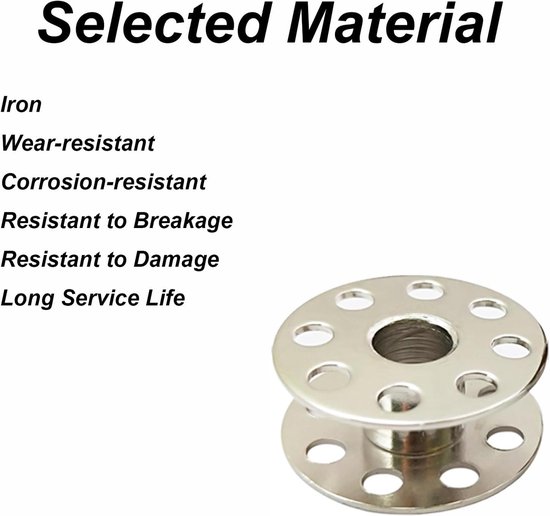 Set van 20 klossen naaimachine, ijzeren klossen die niet gemakkelijk roesten, universele hardware-accessoires voor naaimachine (21 mm x 9 mm/0,83 inch x 0,35 inch) — afbeelding 5
