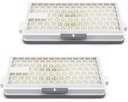 2 HEPA-filters Airclean Plus 50 voor Miele Complete C3 Powerline stofzuiger, vervangfilter (S8340 / SF-HA 50), compatibel met Complete C2, C3, Compact C1 en C2, reserveonderdelen voor stofzuigers