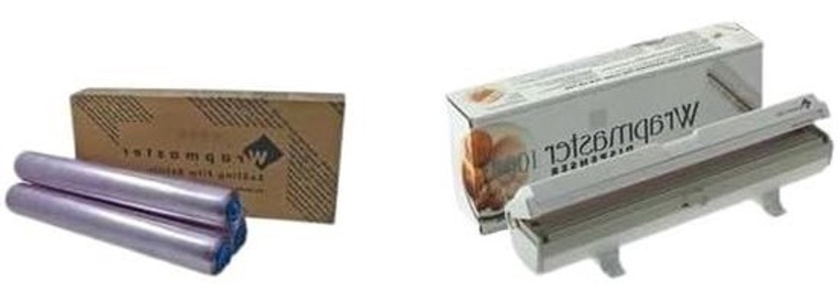Set foliehouders - Voor keukenfolie - Voor voedselbewaring - Efficiënte werkwijze - 1000 meter - Wit