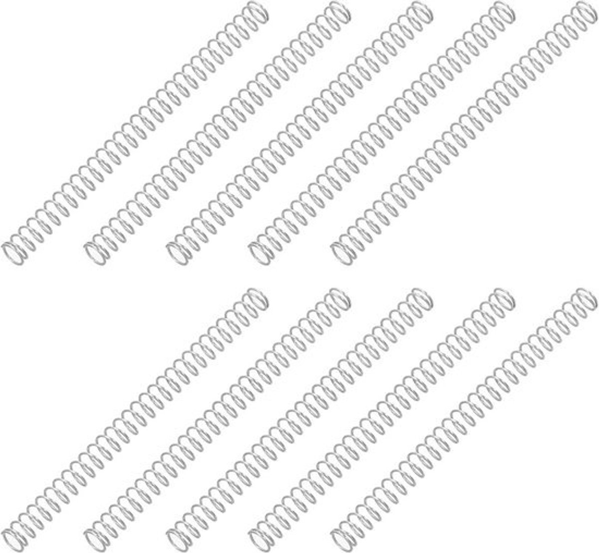 Compressieve veren 0,3 mm draaddiameter, 3 mm buitendiameter - 10 stuks