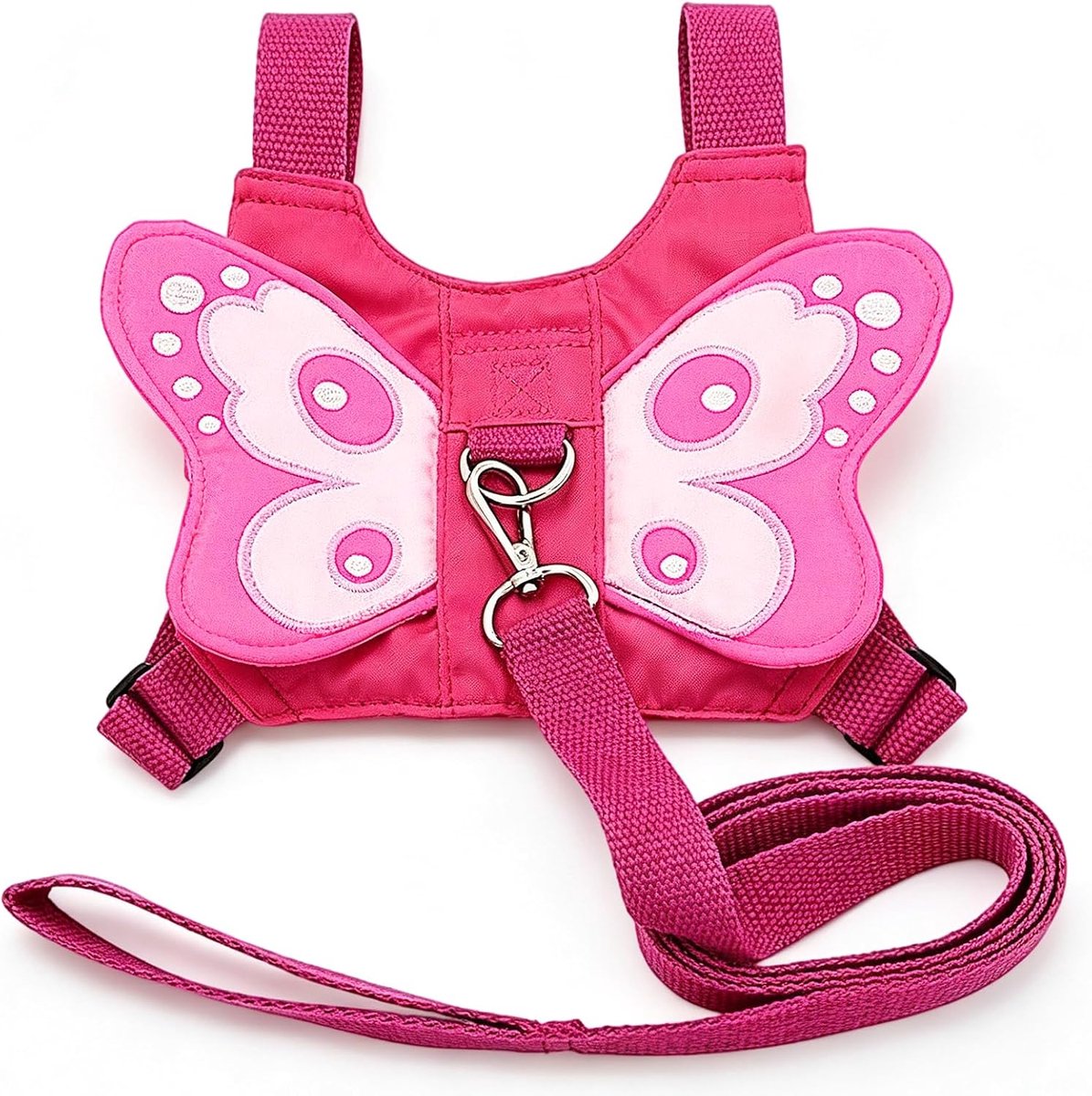 Babyautogordel voor kleintjes - Vlinder vleugels - Roze - Antiverlies rugzakdrager - ShopVlot