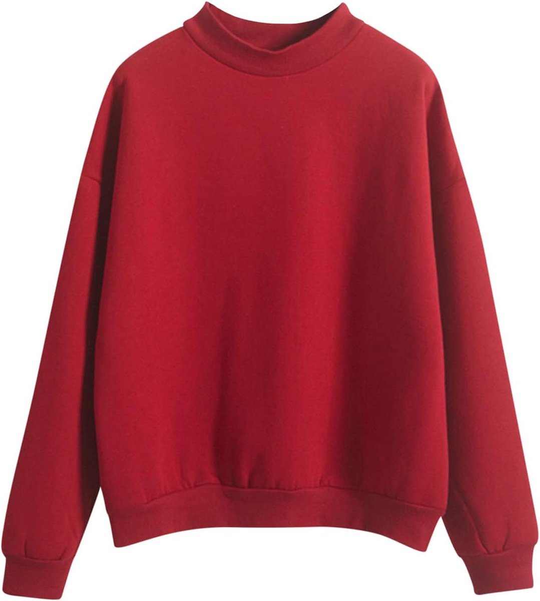 Oversized Sweatshirt zonder Kap, Lange mouwen, Rondhals
