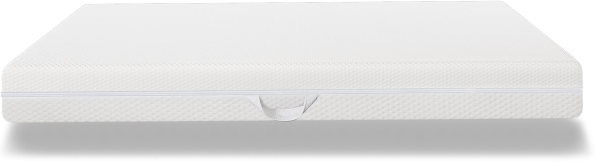 DESMIU Koudschuimmatras 140x200 cm – 7 Zones Met H2/H3 – 20 cm Hoog – Afneembare Hoes Wasbaar op 60 °C – Voor Buik, Rug- En Zijslapers – Wit