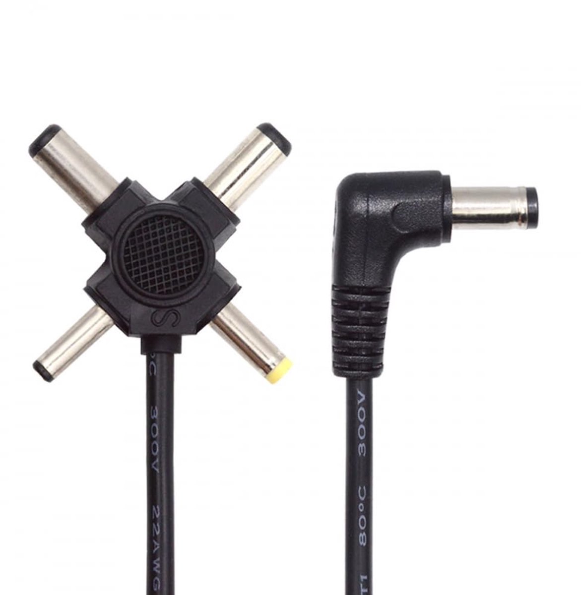 CY DC Cable 5.5mm Plug to 4-in-1 DC 5V 5.5 x 2.5mm 5.5 x 2.1mm 4 x 1.7mm 3.5 x 1.3mm Power Connector Cylinder Jack - ShopVlot