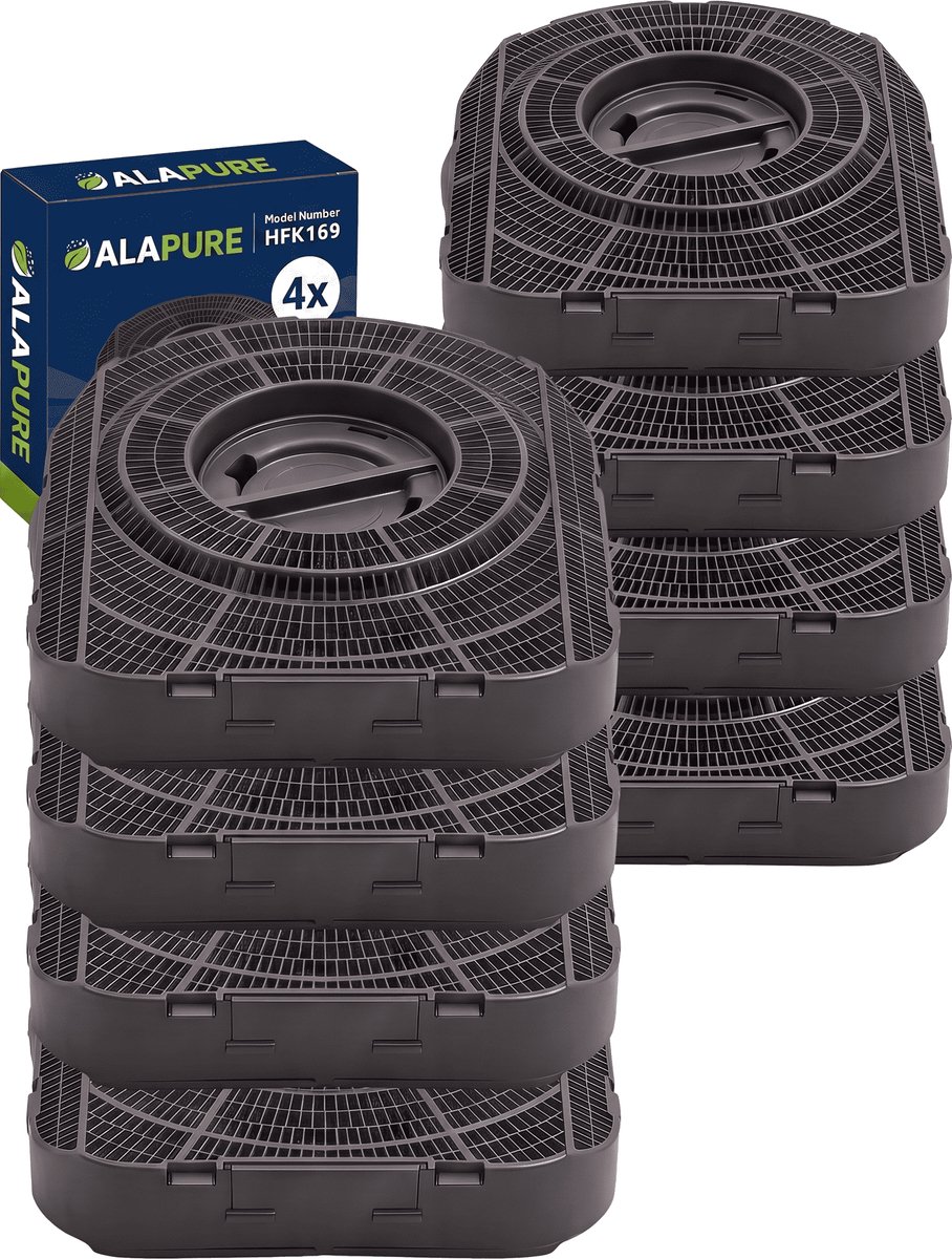 4x Koolstoffilter voor Husqvarna MCFE14ST / 9029800605 / MCFE14 (2st.)