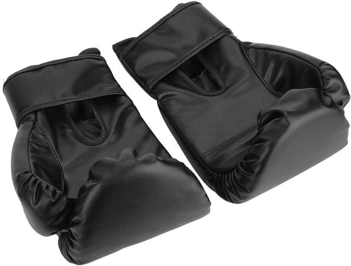 Bokshandschoenen - Zwart - 1 x 1 x 1 cm - PU-leer voor Training - Voor Mannen en Vrouwen