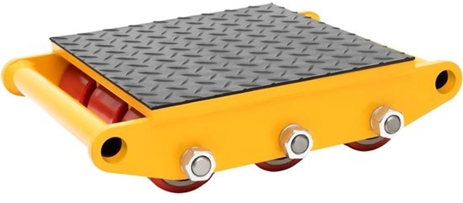 Zware Rol - Industriële Scooter - Materiaal Transport - 15 Ton Draagvermogen - 37x26x9.5 cm - Geel
