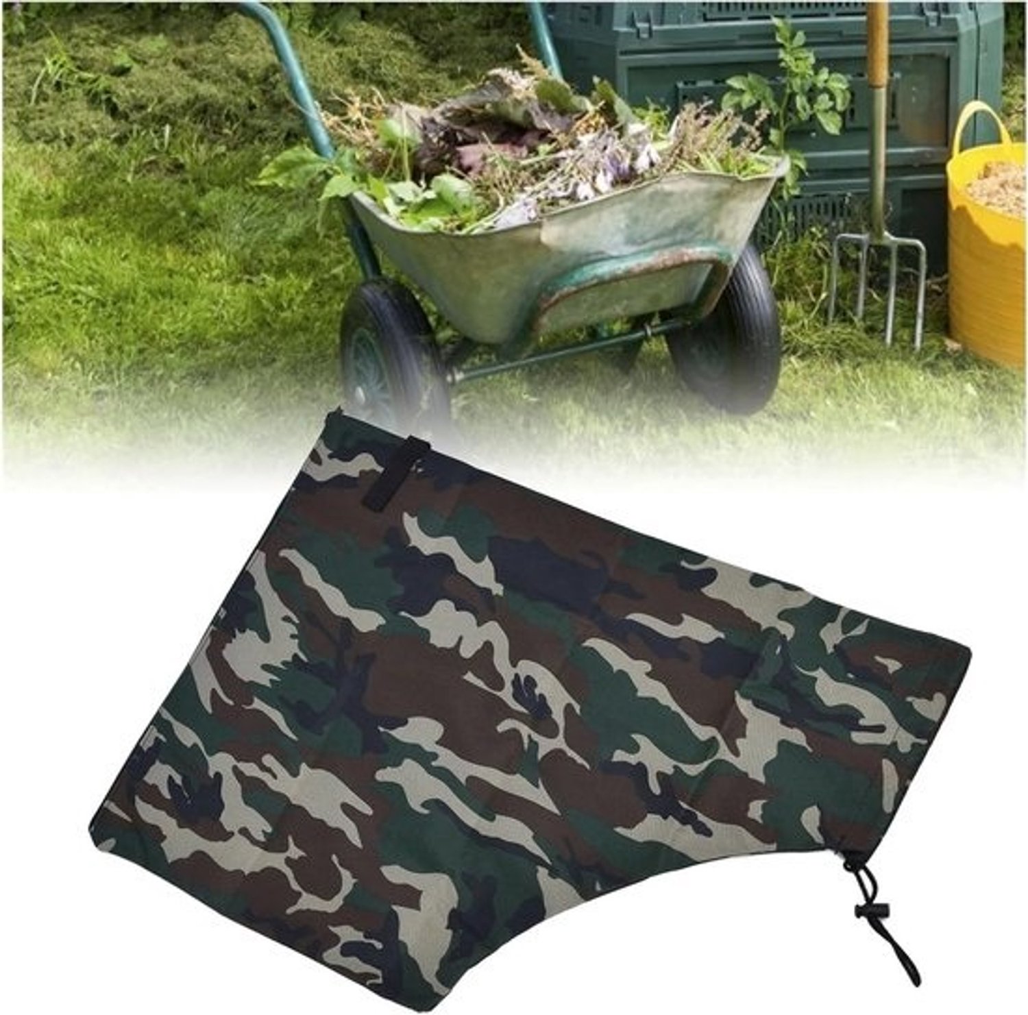 Bladblazer Zak - Stofzuiger Tas - Tuinonderhoud - Herbruikbaar Oxford Materiaal - 60 x 43 cm - Multicolor