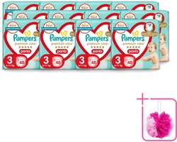 12 x Pampers – Luierbroekjes – Premium Care Pants Maat 3 – 48 Luiers - Bulkverpakking - Luier - Douchemop - Luierbroek