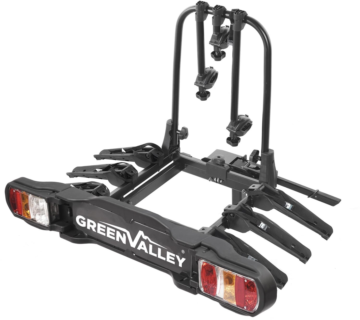 DISCOVERY-3, complete for 3 bikes with folding plastic rail - ShopVlot