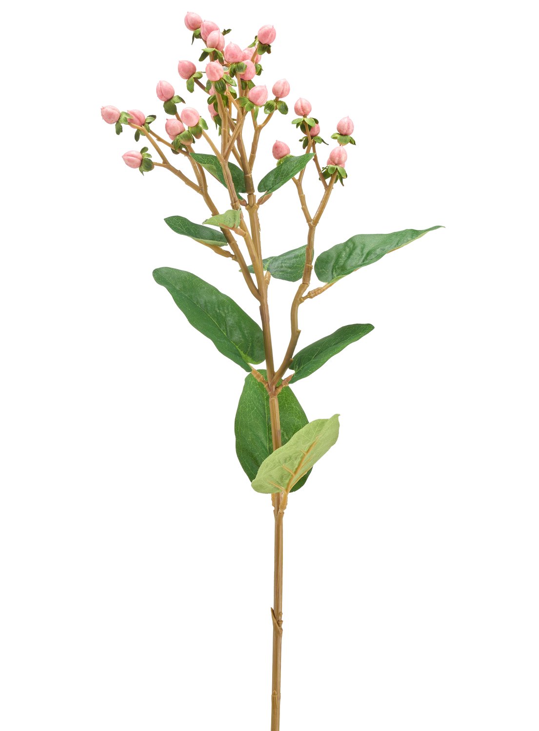 Easyplants | Kunstbloem Hypericum 65 cm roze | Zijde | Nepbloemen | roze | Onderhoudsvrij | Kant-en-klaar