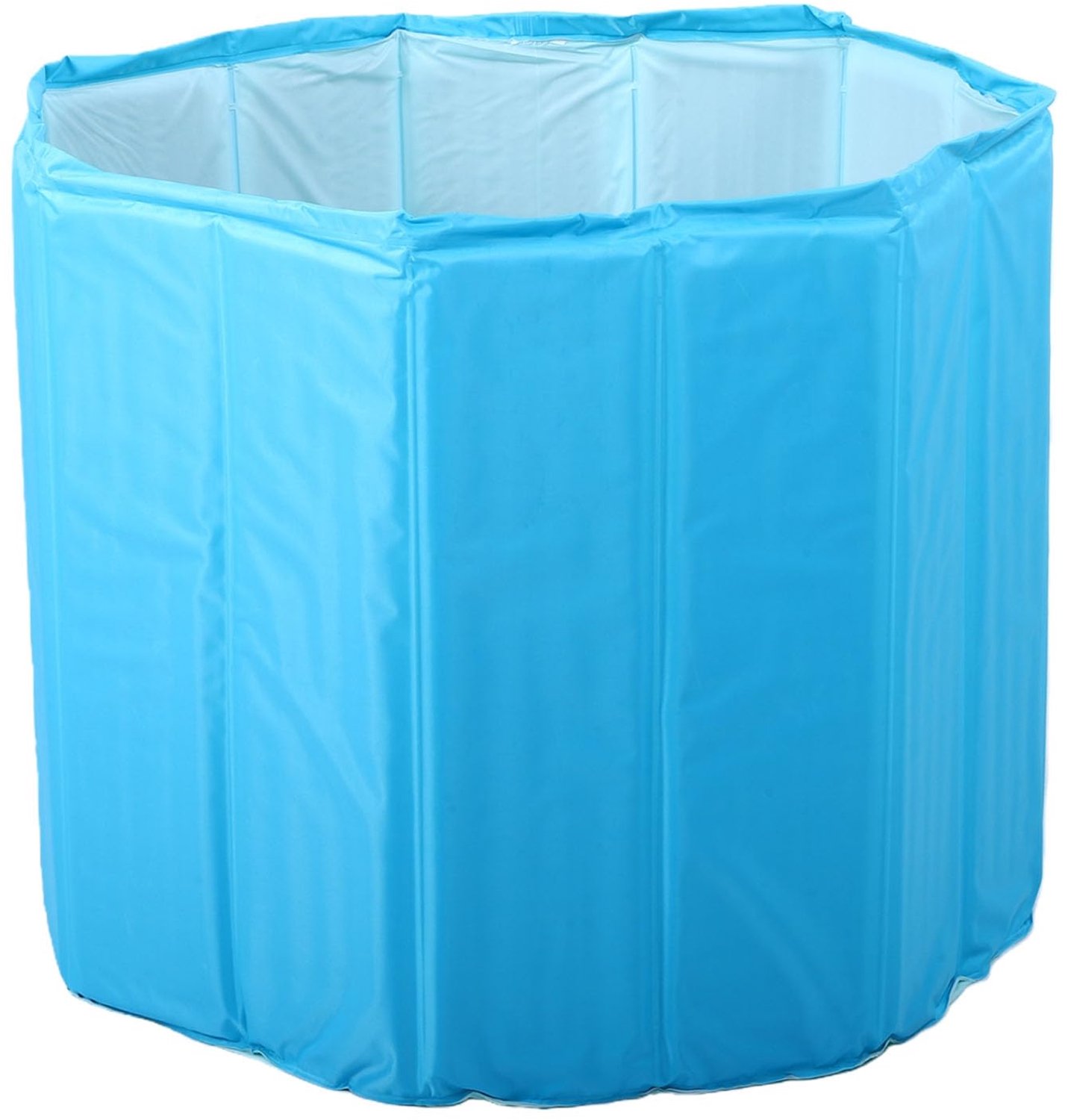 Annadue Opblaasbaar Bad voor Volwassenen, Opvouwbare PVC-Badkuip, Draagbare Badkuip 31,50x25,59in, Opvouwbare voor Badkamer (BLUE)
