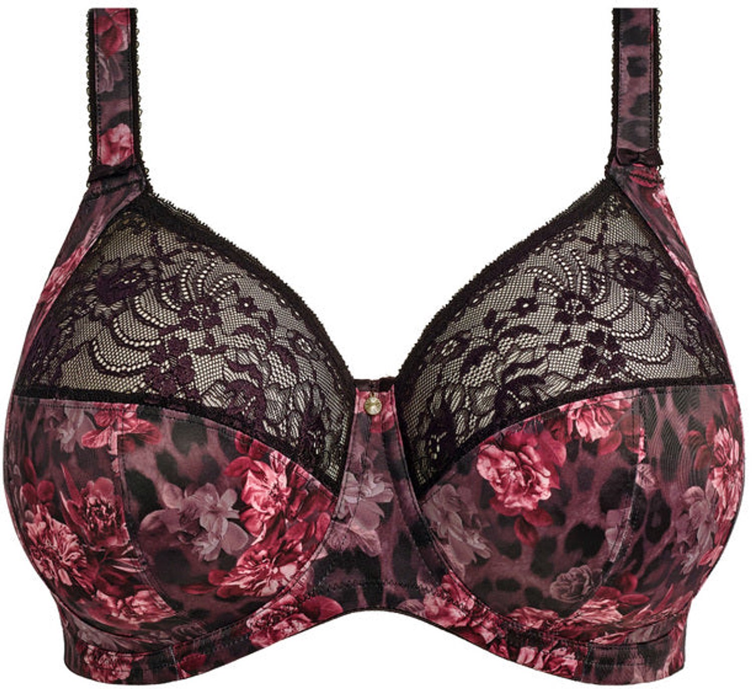 Elomi Morgan Beugel BH Dark Romance - Zwart/Meerkleurig