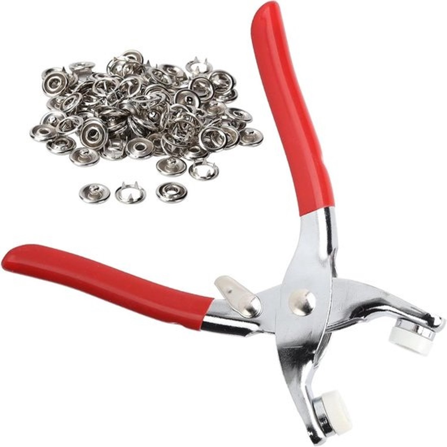 Handgereedschap Set - Leerbewerking Tools - Kleding Versieren - Roestvrij Staal - 24x12x3 cm - Zilver