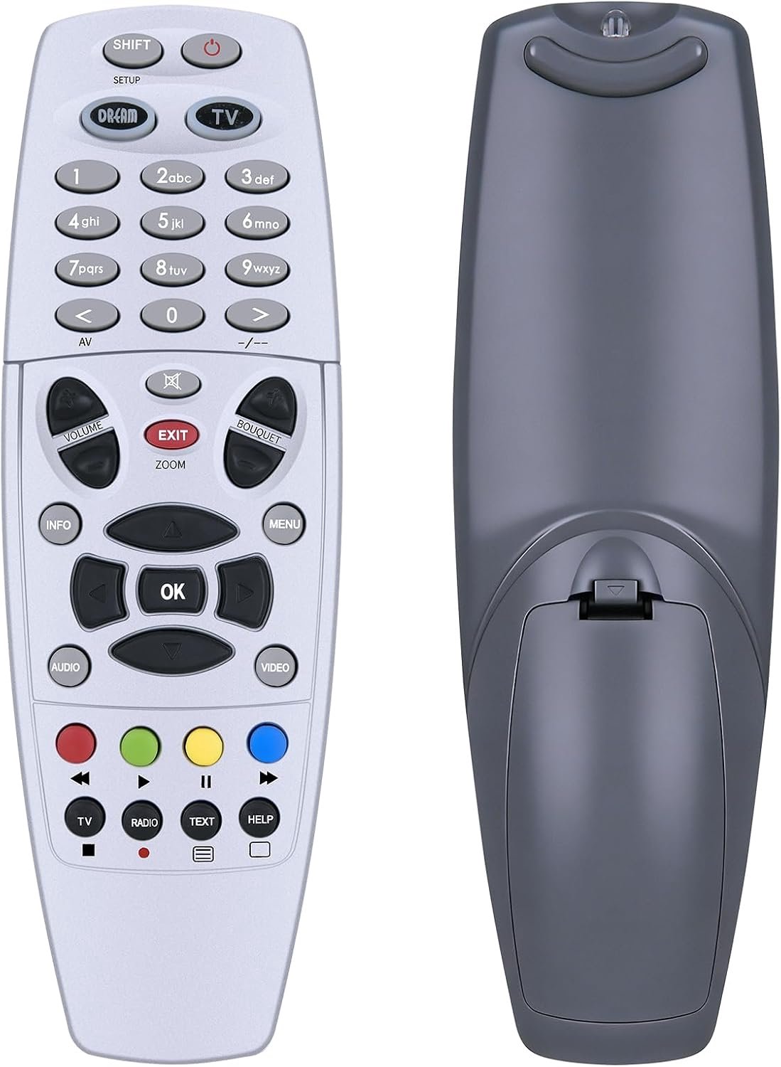 Vervangende afstandsbediening - compact ontwerp - gebruiksvriendelijk - voor Dreambox 800HD/800SE/DM800 C/S/SE - Vemera
