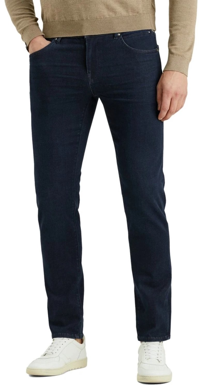 Vanguard blauwe heren jeans   V7   Rinsewash wassing   Regular fit   5-Pocket zakken   Knoop- en ritssluiting   Duurzaam   Regular waist Blauw 40/34