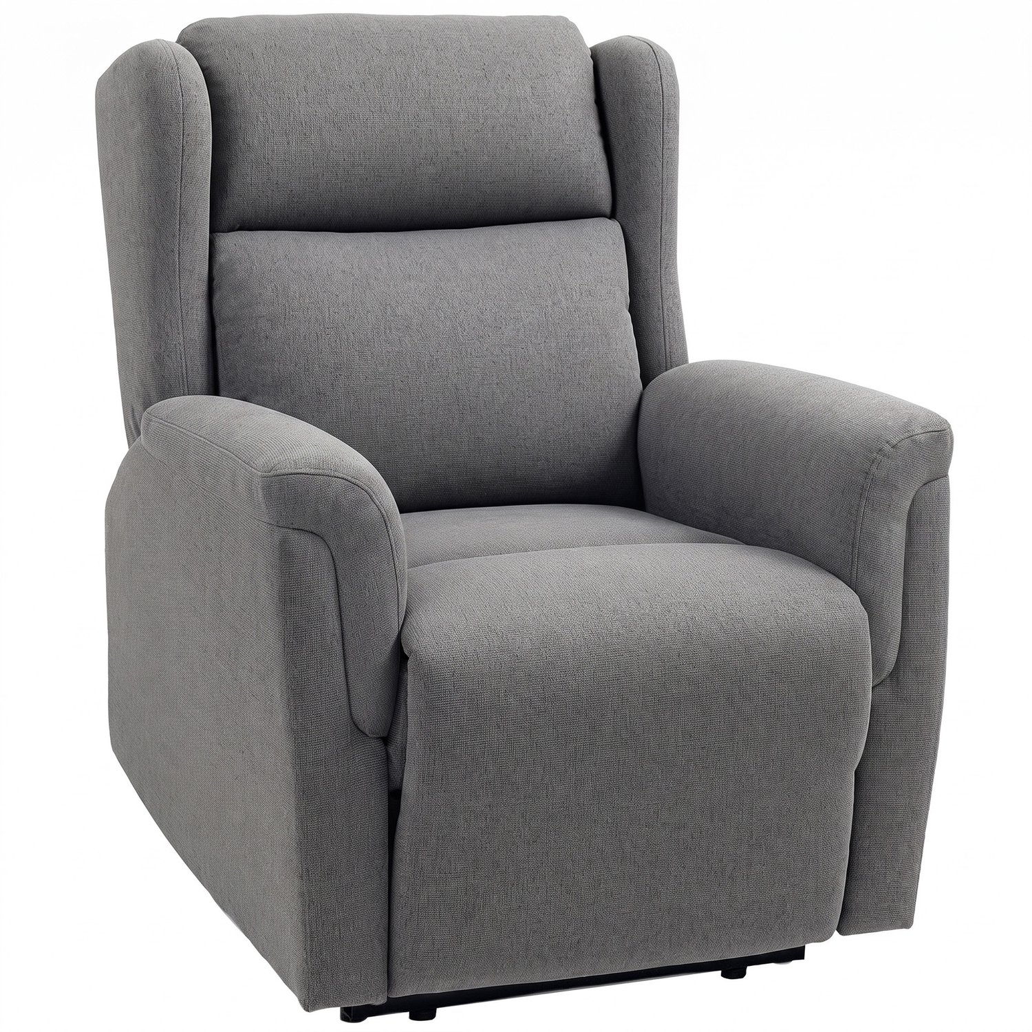 Homcom Relaxfauteuil - met ligfunctie - Donkergrijs