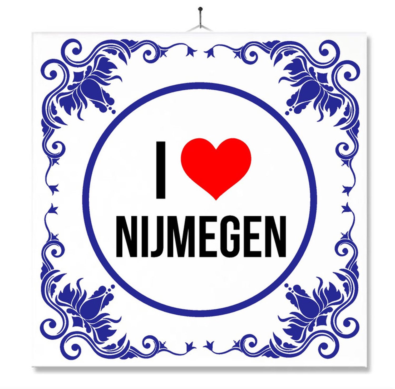 MC Living Tegel Met Opdruk | Geschenk | Wc | Toilet | I Love Nijmegen Multi-Color