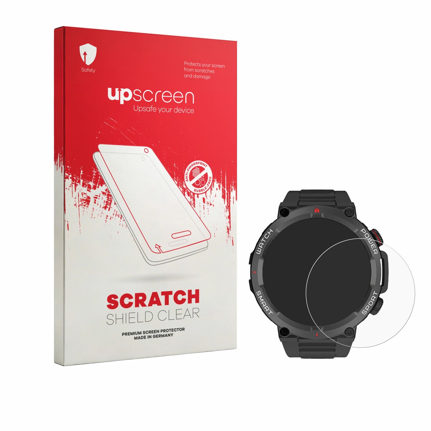 upscreen - Screenprotector voor Neow W-Watch 1.39" - Folie Beschermfolie transparant