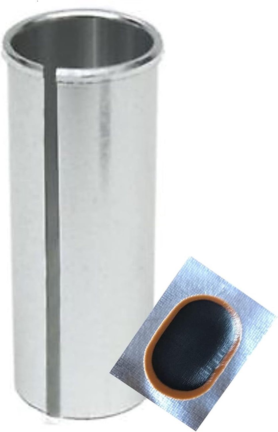Reduceerhuls zadelpen 25,4 tot 26,8 - incl. slangpatches - eenvoudig te installeren - voor een perfecte pasvorm - Vemera