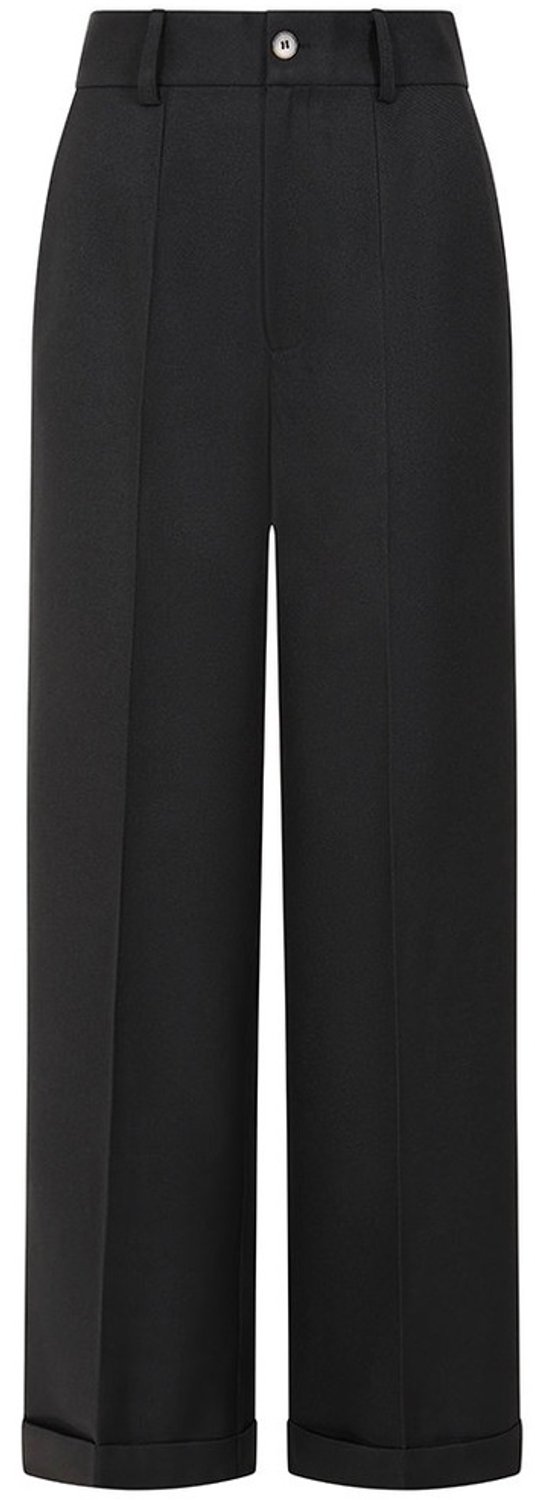 Banned - Joanna 40S Broek rechte pijpen - M - Zwart