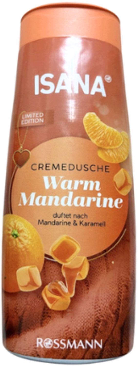 Winter Douchegel Warm Mandarine ISANA - 300 ml | Mandarijn & Karamel - Verzorgende Douchegel | Warme, Fruitige Geur - Herfst & Winter Douchegel