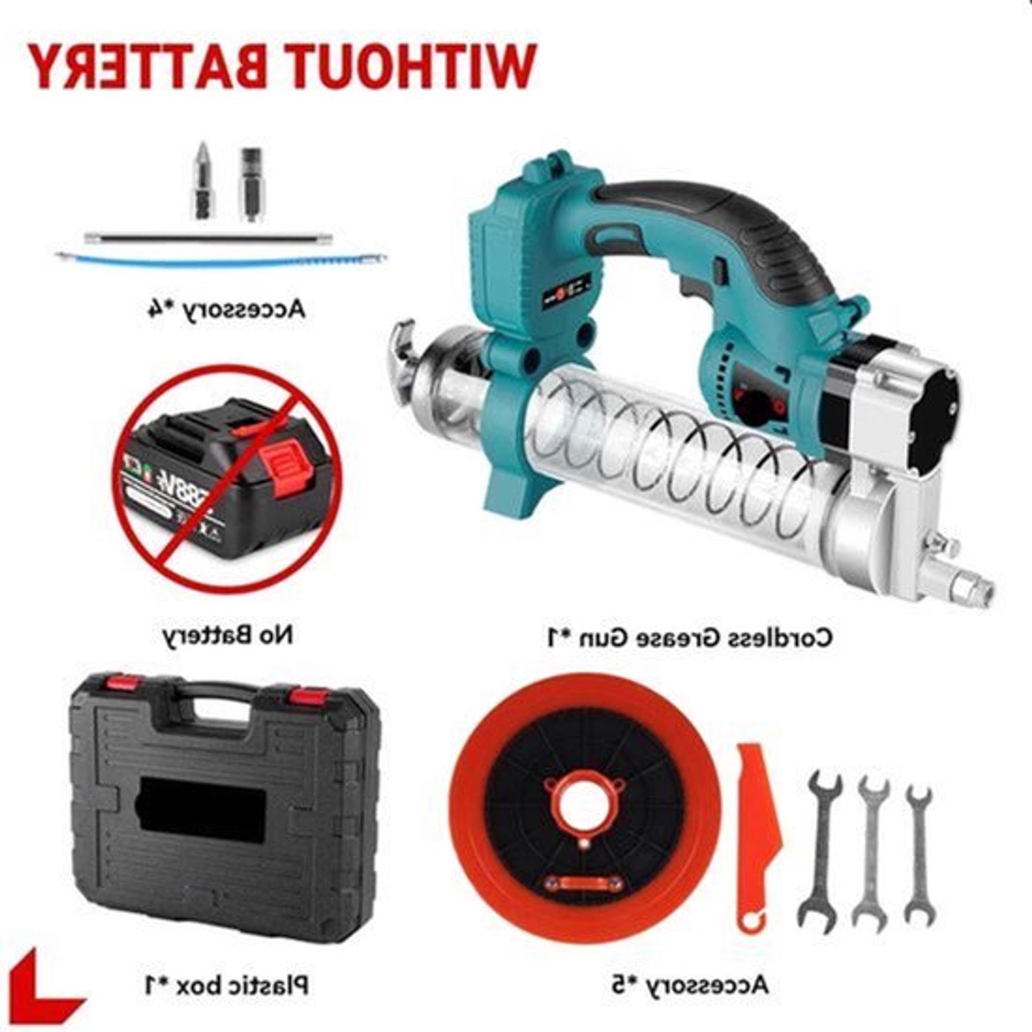 Elektrische Vetspuit - Vetpomp - Vetpistool - Voor Auto Onderhoud & Smering - Draadloos - 10000PSI - Hoge Druk 689 Bar - Zonder Accu